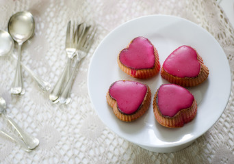 Muffin a cuore per festeggiare San Valentino
