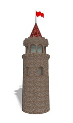 Stone castle tower