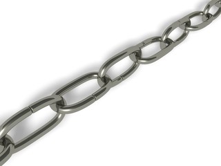 Obraz premium 3D chrome chain