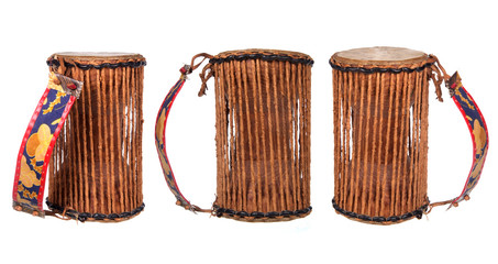 nigerian drum isolated on white background - 61287785
