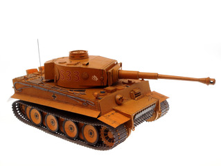 scale model of tank from WWII - obrazy, fototapety, plakaty