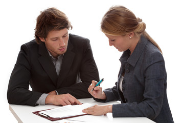 Signing a contract