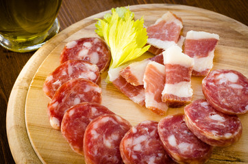 Salsiccia e pancetta