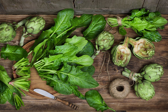artichoke  and  spinach