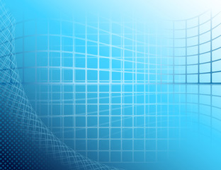 Blue abstract composition