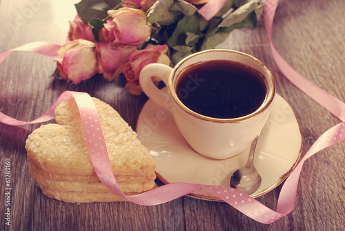 Чай печенье Love завтрак без смс