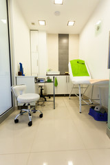 Interior of modern healthy beauty spa salon. Treatment room.