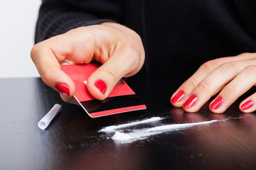 Lines of cocaine