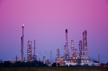 Petrochemical oil refinery plant