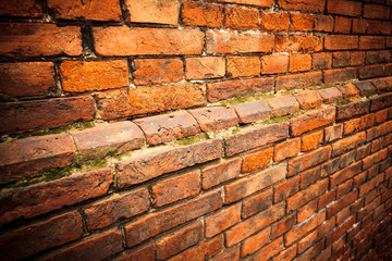 Red brick wall