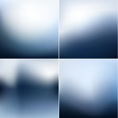 Smooth defocused blur backgrounds set