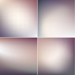 Smooth defocused blur backgrounds set