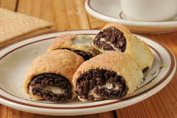 chocolate filled pastries