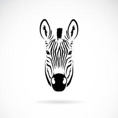 Fototapeta na wymiar Vector of an zebra head design. Animals.