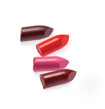 Group of colorful lipsticks