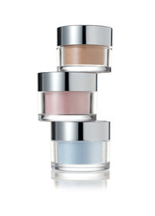 Stack of cosmetic jars 