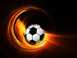 burning football/soccer ball