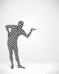 Fototapeta premium Anonymous man presenting your product