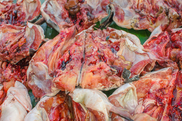 Obraz na płótnie Canvas Slice of fish / meat