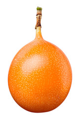 Granadilla. Passion fruit isolated on white