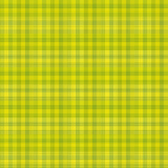 Green and yellow gingham pattern background.
