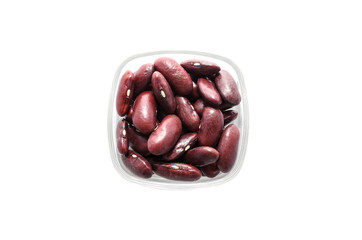 kidney beans on white background