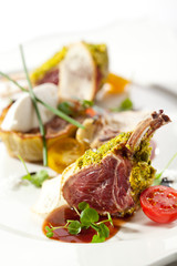 Lamb Chops and Vegetables