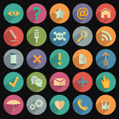 Different flat Icons for Web and Mobile Application