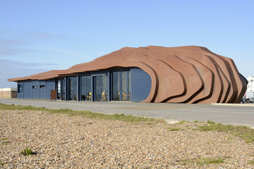 Cafe on beach at Littlehampton. England