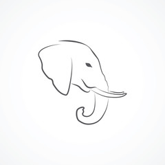 Naklejka premium Elephant icon