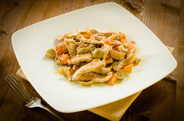 Carne di maiale in salsa agrodolce
