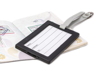 passport and bag tag