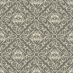Fototapeta premium seamless wallpaper.damask pattern.floral background