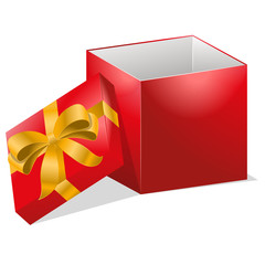 Vector open gift box illustration
