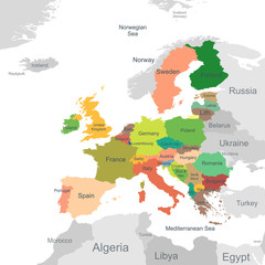 Obraz premium European Union map