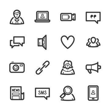 Social Networks icons – Bazza series