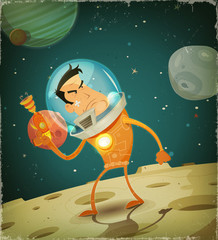 Comic Astronaut Hero