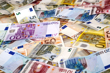 Obraz na płótnie Canvas EURO paper money