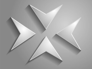 set Vector icon of arrows illustration