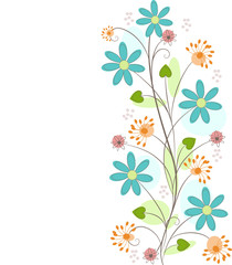 Isolated floral Background