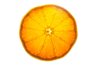 Sliced Mandarin Orange of texture.