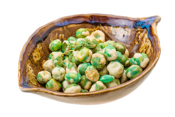 Crispy green peas