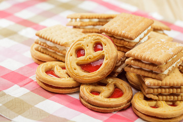 Pile of cookies and tubules