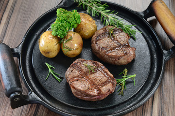 Grilled filled of beef