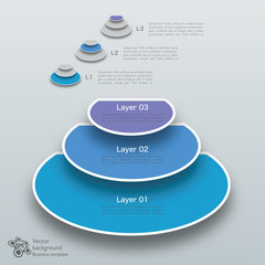 Infographics Vector Background 3 Layer