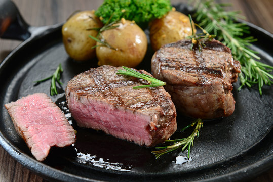 Fillet of beef with potatoes