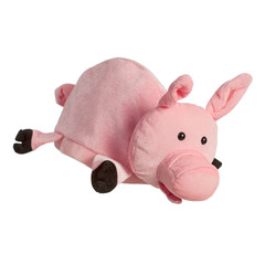 Plush toy pig isolated