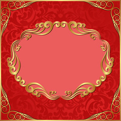 red background