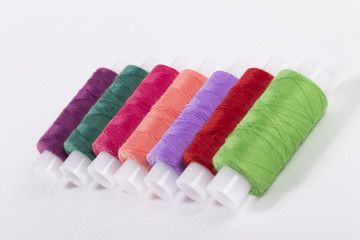 threads on the white background