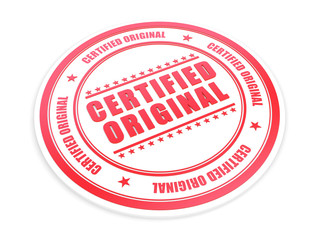 Certified Original stamp